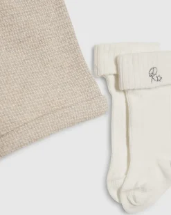 Baby Boys Beige Bodysuit Set