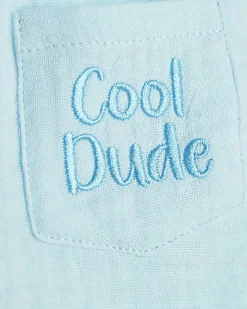 Baby Boys Blue Cool Dude Shirt Set