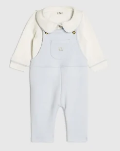 Baby Boys Blue Dungaree Set