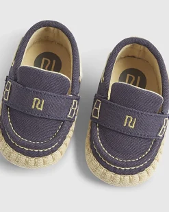 Baby Boys Blue Espadrille Loafers