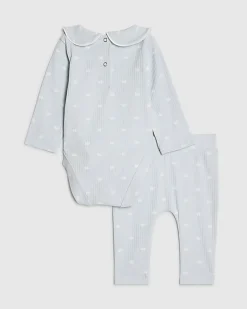 Baby Boys Blue Little Prince Outfit Set