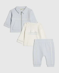 Baby Boys Blue Shacket Set