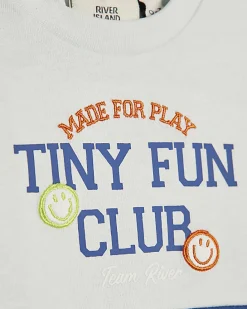 Baby Boys Blue Tiny Fun Club T-Shirt Set