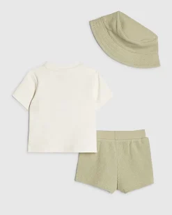 Baby Boys Khaki Bear Tiny Champ T-Shirt Set