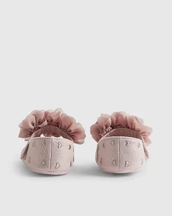 Baby Girls Pink Heart Ballet Pumps