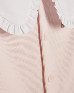 Baby Girls Pink Rose Bodysuit And Socks Set