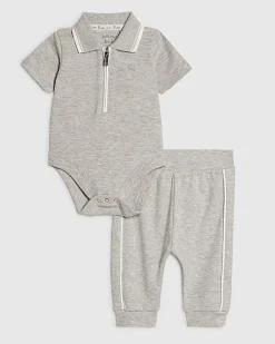 Baby Grey Bodysuit Set