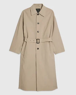 Beige Belted Trench Coat