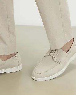 Beige Boat Shoes