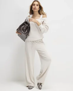 Beige Cut Away Sweatshirt
