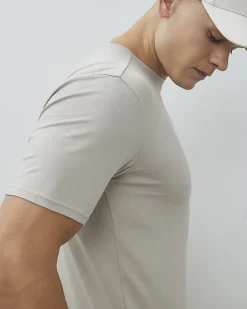 Beige Essential Muscle Fit Stretch T-Shirt