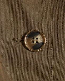 Beige High Neck Fitted Jacket