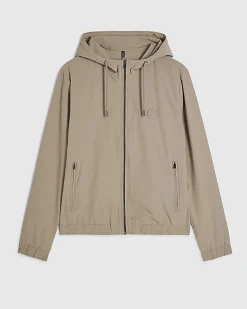 Beige Hooded Jacket