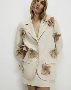 Beige Mini Skirt