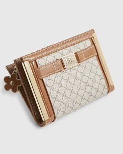 Beige Monogram Foldout Purse