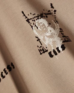 Beige Oversized Fit Renaissance T-Shirt
