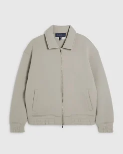 Beige Premium Harrington Jacket