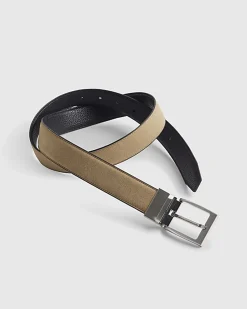 Beige Reversible Belt