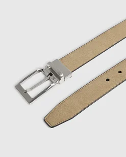 Beige Reversible Belt