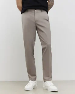 Beige Skinny Fit Trousers