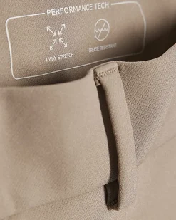 Beige Skinny Fit Trousers