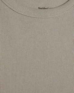Beige Sleeveless Ribbed Cami Top