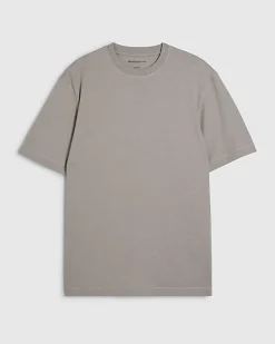 Beige Slim Fit Crew Neck Lightweight T-Shirt