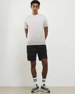 Beige Slim Fit Ombre T-Shirt