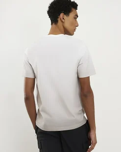Beige Slim Fit Ombre T-Shirt