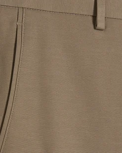 Beige Slim Fit Stretch Chino Trousers