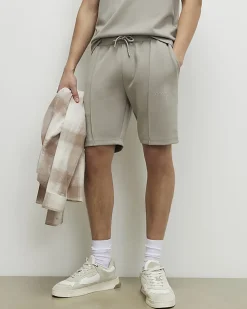 Beige Slim Fit T-shirt and Shorts Set