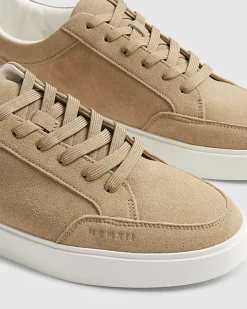 Beige Suede Trainers