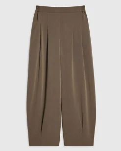 Beige Tailored Balloon Leg Trousers