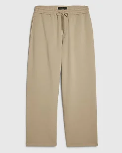 Beige Wide Leg Joggers
