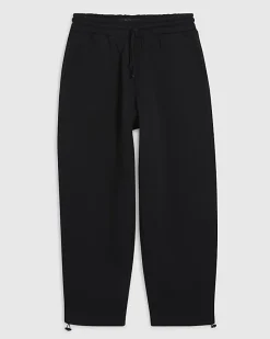 Black Barrel Fit Toggle Joggers