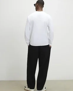 Black Barrel Fit Toggle Joggers