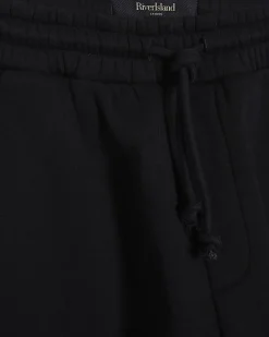 Black Barrel Fit Toggle Joggers