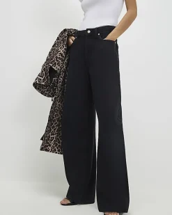 Black Classic Barrel Jeans