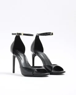 Black Closed Back Heels