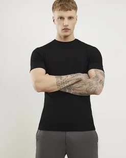 Black Essential Muscle Fit T-shirt 3 Pack