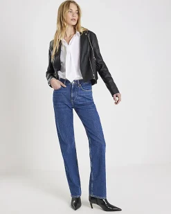 Black Faux Leather Biker Jacket