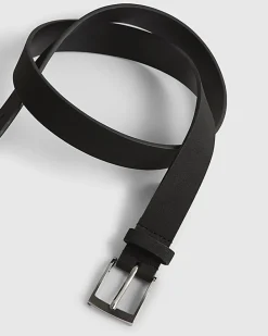 Black Faux Suede Belt