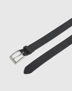 Black Faux Suede Belt