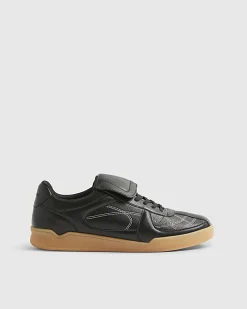 Black Fold Over Tongue Football Trainers