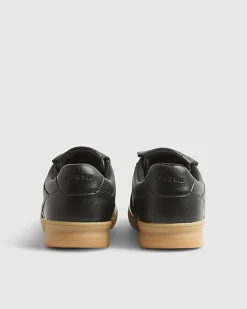 Black Fold Over Tongue Football Trainers