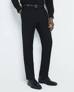 Black formal derby shoes