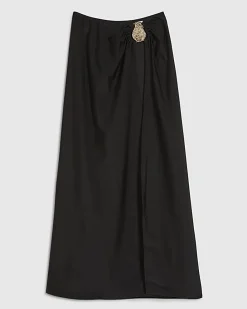 Black Hardware Maxi Sarong