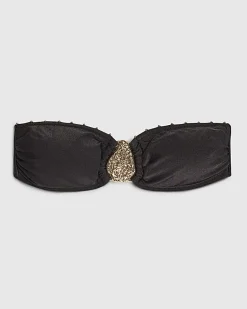 Black Hardwear Bandeau Bikini Top