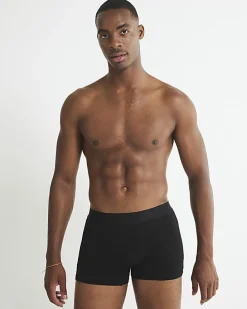 Black Jacquard Waistband Pack Of 5 Trunks