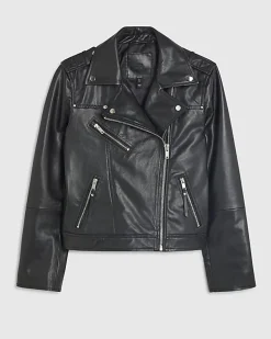 Black Leather Biker Jacket